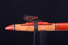 Corrugata Burl Native American Flute, Minor, Low F-4, #H37E